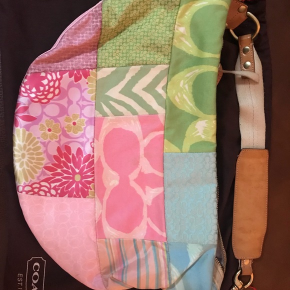 Coach Limited Edition Spring Patchwork Bag - Picture 2 of 3